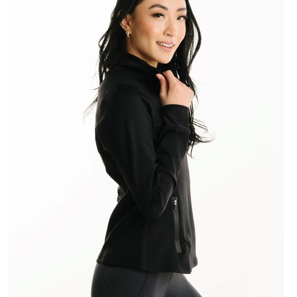 Zyia Black Fitted Flight Jacket (size XL) - Picture 4 of 12